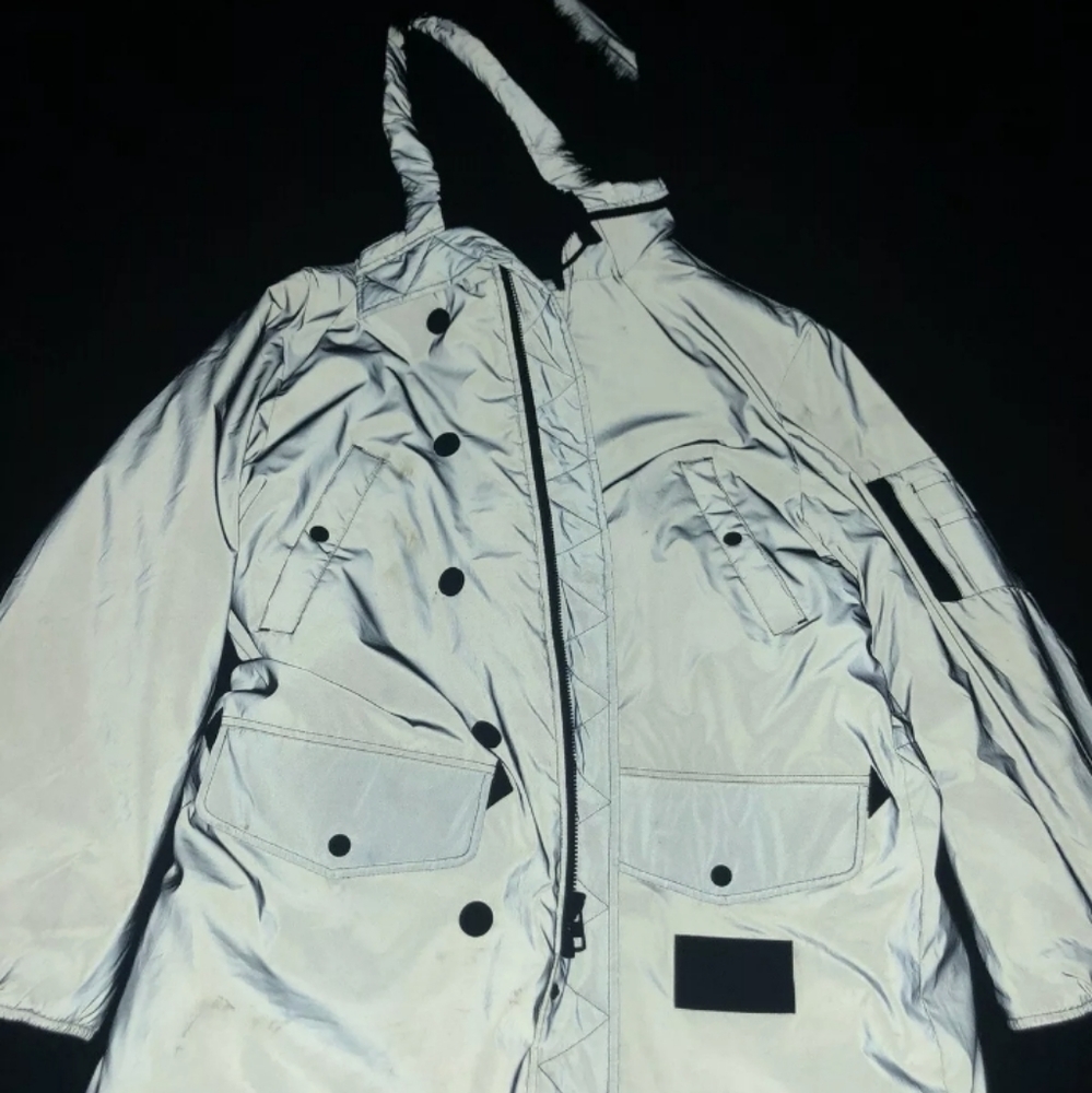 Calvin klein reflective parka xl mens